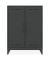 Sideboards Fern Middle, FERMID634P3 anthrazitgrau 6 Fachböden 80,0 x 40,0 x 110,0 cm