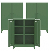 Sideboards Fern Middle, FERMID623P3 olivgrün 6 Fachböden 80,0 x 40,0 x 110,0 cm