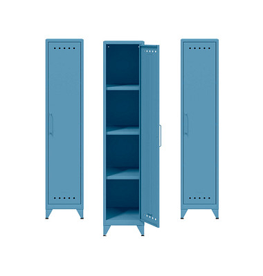 Spinde Fern Locker blau FERLOC605P3, 1 Schließfach 38,0 x 51,0 x 180,0 cm