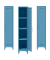 Spinde Fern Locker blau FERLOC605P3, 1 Schließfach 38,0 x 51,0 x 180,0 cm