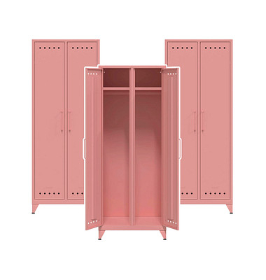 Spinde Fern Maxi pastelpink FERMAX620P3, 1 Schließfach 70,0 x 51,0 x 180,0 cm