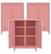 Sideboards Fern Middle, FERMID620P3 pastelpink 6 Fachböden 80,0 x 40,0 x 110,0 cm