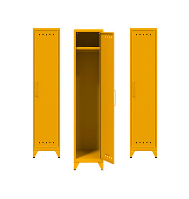 Spinde Fern Locker gelb FERLOC642P3, 1 Schließfach 38,0 x 51,0 x 180,0 cm
