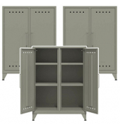 Sideboards Fern Middle, FERMID645P3 lichtgrau 6 Fachböden 80,0 x 40,0 x 110,0 cm