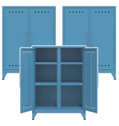 Sideboards Fern Middle, FERMID605P3 blau 6 Fachböden 80,0 x 40,0 x 110,0 cm