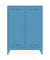 Sideboards Fern Middle, FERMID605P3 blau 6 Fachböden 80,0 x 40,0 x 110,0 cm