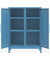Sideboards Fern Middle, FERMID605P3 blau 6 Fachböden 80,0 x 40,0 x 110,0 cm