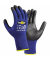 Arbeitshandschuhe touch, 95% Polyurethan, 5% Carbon, blau/schwarz, Größe 7 / S