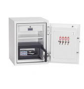Tresor DS2501F Data Combi 636 l 103kg signalweiß mit Fingerabdruckschloss Stahl