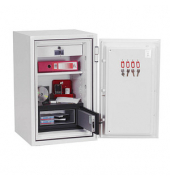 Tresor DS2502F Data Combi 846 l 134kg signalweiß mit Fingerabdruckschloss Stahl