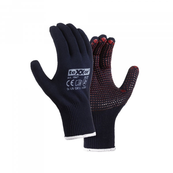 4031301020516 - Arbeitshandschuhe PVC-Noppen blau rot Größe 8   M 4031301020516 BIG Arbeitsschutz GmbH