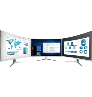  Monitor 3030198, silber/wei&szlig;