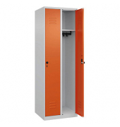 CP Spind Classic Plus reinorange, lichtgrau 080000-20-S10001, 2 Schließfächer 60,0 x 50,0 x 185,0 cm