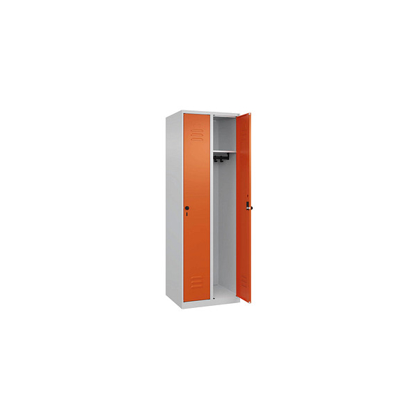 4067521350195 - Spind Classic Plus reinorange lichtgrau 080000-20-S10001 2 Schließfächer 600 x 500 x 1850 cm 4067521350195 C+P-Möbel 4067521350195 - Spind Classic Plus reinorange lichtgrau 080000-20-S10001 2 Schließfächer 600 x 500 x 1850 cm 4067521350195 C+P-Möbel