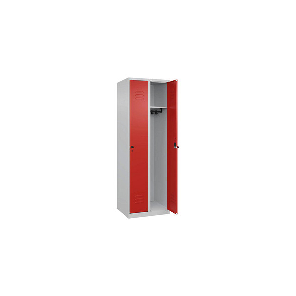 4067521350218 - Spind Classic Plus lichtgrau verkehrsrot 080000-20-S10003 2 Schließfächer 600 x 500 x 1850 cm 4067521350218 C+P-Möbel 4067521350218 - Spind Classic Plus lichtgrau verkehrsrot 080000-20-S10003 2 Schließfächer 600 x 500 x 1850 cm 4067521350218 C+P-Möbel