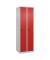 CP Spind Classic Plus lichtgrau, verkehrsrot 080000-20-S10003, 2 Schließfächer 60,0 x 50,0 x 185,0 cm