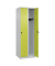 CP Spind Classic Plus clowngrün, lichtgrau 080000-20-S10009, 2 Schließfächer 60,0 x 50,0 x 185,0 cm