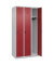 CP Spind Classic Plus lichtgrau, rubinrot 080000-30-S10001, 3 Schließfächer 90,0 x 50,0 x 185,0 cm