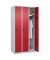 CP Spind Classic Plus lichtgrau, rubinrot 080000-30-S10001, 3 Schließfächer 90,0 x 50,0 x 185,0 cm
