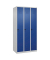 CP Spind Classic Plus lichtgrau, enzianblau 080000-30-S10003, 3 Schließfächer 90,0 x 50,0 x 185,0 cm