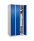 CP Spind Classic Plus lichtgrau, enzianblau 080000-30-S10003, 3 Schließfächer 90,0 x 50,0 x 185,0 cm