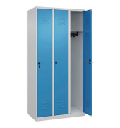 CP Spind Classic Plus lichtblau, lichtgrau 080000-30-S10004, 3 Schlie&szlig;f&auml;cher 90,0 x 50,0 x 185,0 cm