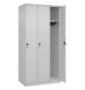 CP Spind Classic Plus lichtgrau 080000-30-S10008, 3 Schlie&szlig;f&auml;cher 90,0 x 50,0 x 185,0 cm