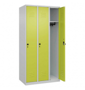 CP Spind Classic Plus clowngr&uuml;n, lichtgrau 080000-30-S10009, 3 Schlie&szlig;f&auml;cher 90,0 x 50,0 x 185,0 cm