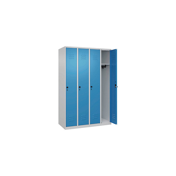 4067521352861 - Spind Classic Plus lichtblau lichtgrau 080000-40-S10004 4 Schließfächer 1200 x 500 x 1850 cm 4067521352861 C+P-Möbel