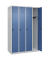 CP Spind Classic Plus lichtgrau, fernblau 080000-40-S10005, 4 Schließfächer 120,0 x 50,0 x 185,0 cm