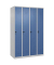CP Spind Classic Plus lichtgrau, fernblau 080000-40-S10005, 4 Schließfächer 120,0 x 50,0 x 185,0 cm
