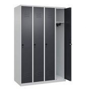 CP Spind Classic Plus anthrazitgrau, lichtgrau 080000-40-S10007, 4 Schließfächer 120,0 x 50,0 x 185,0 cm