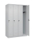CP Spind Classic Plus lichtgrau 080000-40-S10008, 4 Schließfächer 120,0 x 50,0 x 185,0 cm