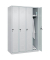 CP Spind Classic Plus lichtgrau 080000-40-S10008, 4 Schließfächer 120,0 x 50,0 x 185,0 cm