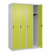CP Spind Classic Plus clowngr&uuml;n, lichtgrau 080000-40-S10009, 4 Schlie&szlig;f&auml;cher 120,0 x 50,0 x 185,0 cm