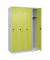 CP Spind Classic Plus clowngrün, lichtgrau 080000-40-S10009, 4 Schließfächer 120,0 x 50,0 x 185,0 cm