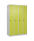 CP Spind Classic Plus clowngr&uuml;n, lichtgrau 080000-40-S10009, 4 Schlie&szlig;f&auml;cher 120,0 x 50,0 x 185,0 cm