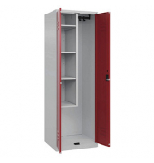 CP Putzmittelschrank Classic Plus 080100-00-S10001 rubinrot, lichtgrau 60,0 x 50,0 x 185,0 cm, aufgebaut