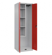 CP Putzmittelschrank Classic Plus 080100-00-S10002 verkehrsrot, lichtgrau 60,0 x 50,0 x 185,0 cm, aufgebaut