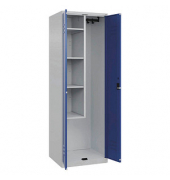 CP Putzmittelschrank Classic Plus 080100-00-S10003 enzianblau, lichtgrau 60,0 x 50,0 x 185,0 cm, aufgebaut