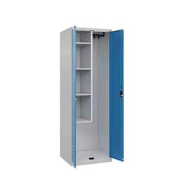 CP Putzmittelschrank Classic Plus 080100-00-S10004 lichtblau, lichtgrau 60,0 x 50,0 x 185,0 cm, aufgebaut