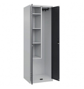 CP Putzmittelschrank Classic Plus 080100-00-S10007 lichtgrau, anthrazitgrau 60,0 x 50,0 x 185,0 cm, aufgebaut