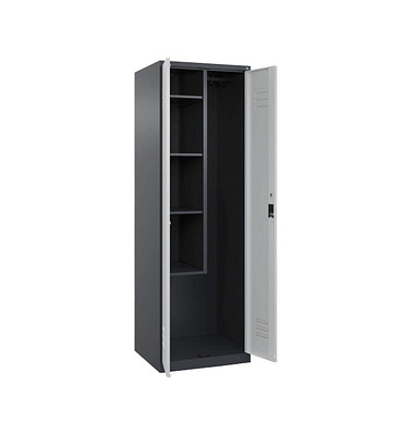 CP Putzmittelschrank Classic Plus 080100-00-S10010 anthrazitgrau 60,0 x 50,0 x 185,0 cm, aufgebaut