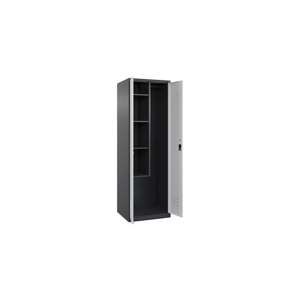 4067521356975 - Putzmittelschrank Classic Plus 080100-00-S10010 anthrazitgrau 600 x 500 x 1850 cm aufgebaut 4067521356975 C+P-Möbel 4067521356975 - Putzmittelschrank Classic Plus 080100-00-S10010 anthrazitgrau 600 x 500 x 1850 cm aufgebaut 4067521356975 C+P-Möbel
