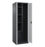 CP Putzmittelschrank Classic Plus 080100-00-S10011 lichtgrau, anthrazitgrau 60,0 x 50,0 x 185,0 cm, aufgebaut