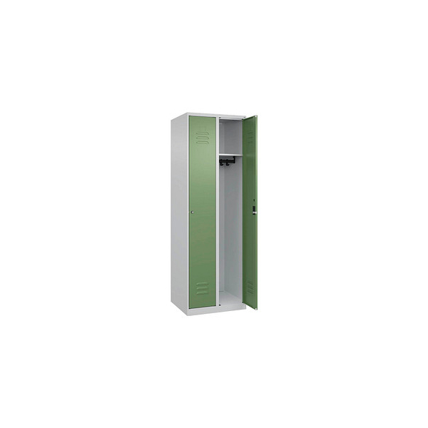 4067521364246 - Spind Classic Plus lichtgrau resedagrün 080000-20-S10019 2 Schließfächer 600 x 500 x 1850 cm 4067521364246 C+P-Möbel 4067521364246 - Spind Classic Plus lichtgrau resedagrün 080000-20-S10019 2 Schließfächer 600 x 500 x 1850 cm 4067521364246 C+P-Möbel