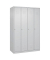 CP Spind Classic Plus lichtgrau 080000-40-S10023, 4 Schließfächer 120,0 x 50,0 x 185,0 cm