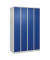 CP Spind Classic Plus lichtgrau, enzianblau 080000-40-S10024, 4 Schließfächer 120,0 x 50,0 x 185,0 cm