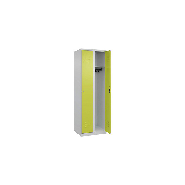 4067521365359 - Spind Classic Plus clowngrün lichtgrau 080000-20-S10029 2 Schließfächer 600 x 500 x 1850 cm 4067521365359 C+P-Möbel 4067521365359 - Spind Classic Plus clowngrün lichtgrau 080000-20-S10029 2 Schließfächer 600 x 500 x 1850 cm 4067521365359 C+P-Möbel