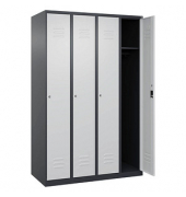 CP Spind Classic Plus anthrazitgrau, lichtgrau 080000-40-S10028, 4 Schließfächer 120,0 x 50,0 x 185,0 cm